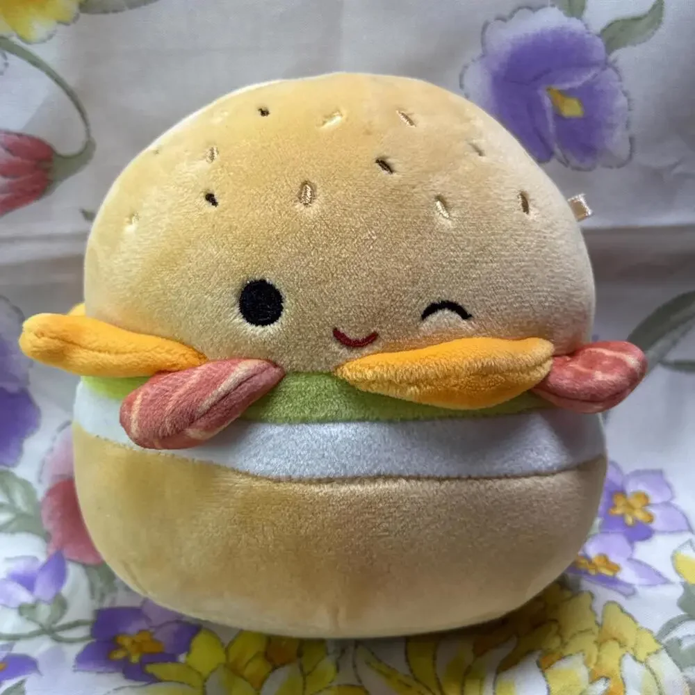 Squishmallows‎ Geronimo Breakfast Bagel Sandwich Plush 5